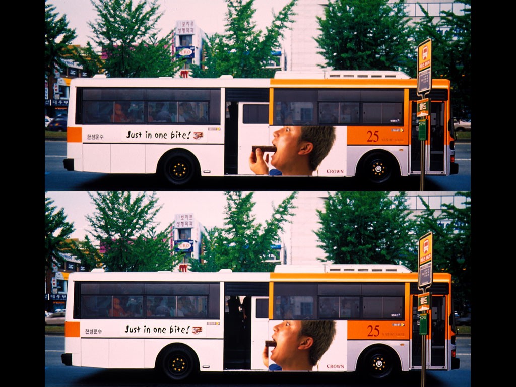 Quảng cáo độc đáo trên xe buýt