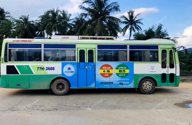 quảng cáo xe bus Quy Nhơn