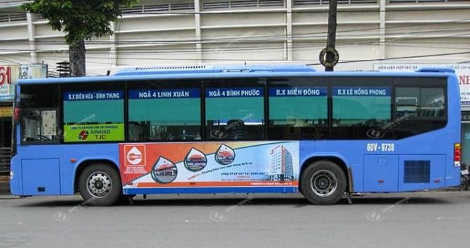 quảng cáo trên xe bus tại Đồng Nai