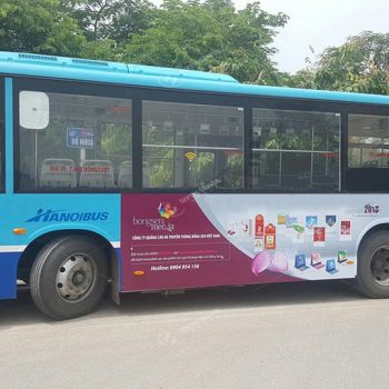 Bông Sen Media quảng cáo trên xe bus tại Hà Nội