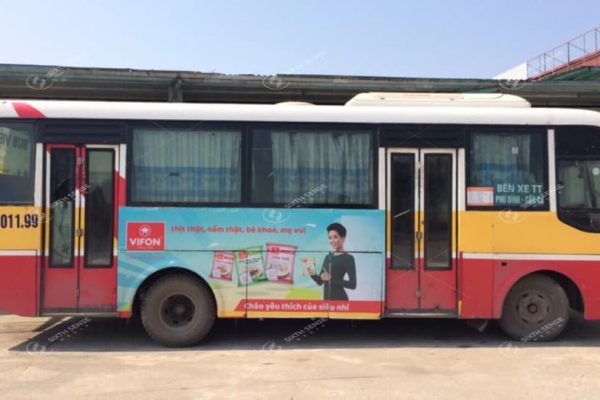 Quảng cáo trên xe buýt tại Thái Nguyên