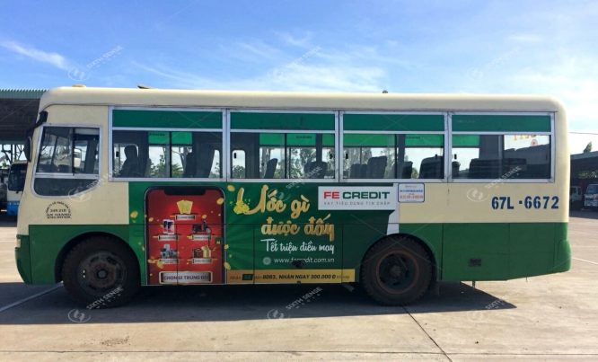 Quảng cáo trên xe buýt tại An Giang