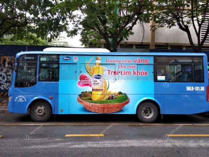 Simply quảng cáo trên xe bus tại TP HCM