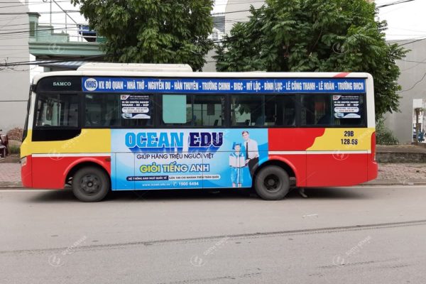 Quảng cáo trên xe buýt tại Nam Định