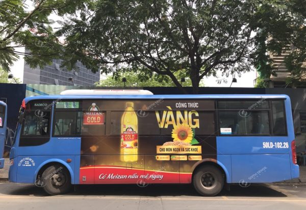 Quảng cáo trên xe bus toàn quốc – Dầu ăn Meizan Gold