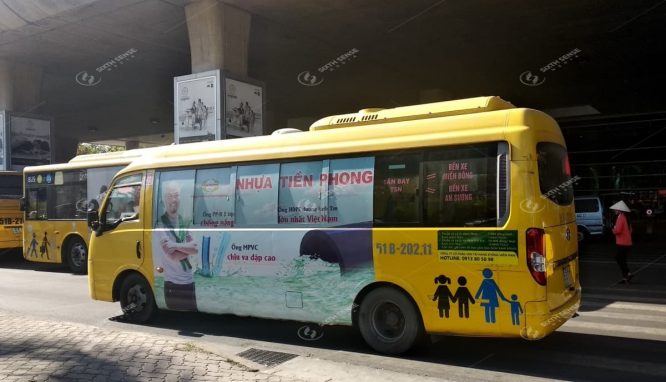Quảng cáo trên tuyến xe bus 159 : Bến xe An Sương - Sân Bay Tân Sơn Nhất - Bến xe Miền Đông