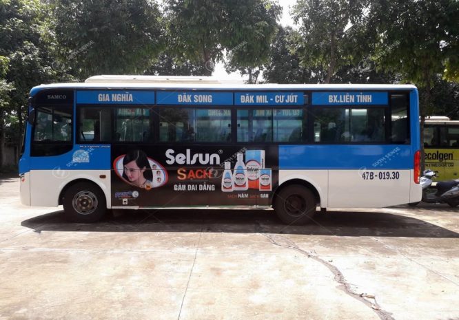 Quảng cáo trên xe buýt tại Đắk Lắk