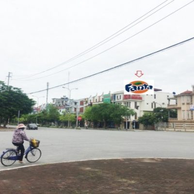 Pano quảng cáo tại số 234 Trần Thái Tông, ngã tư Trần Phú, Thái Bình