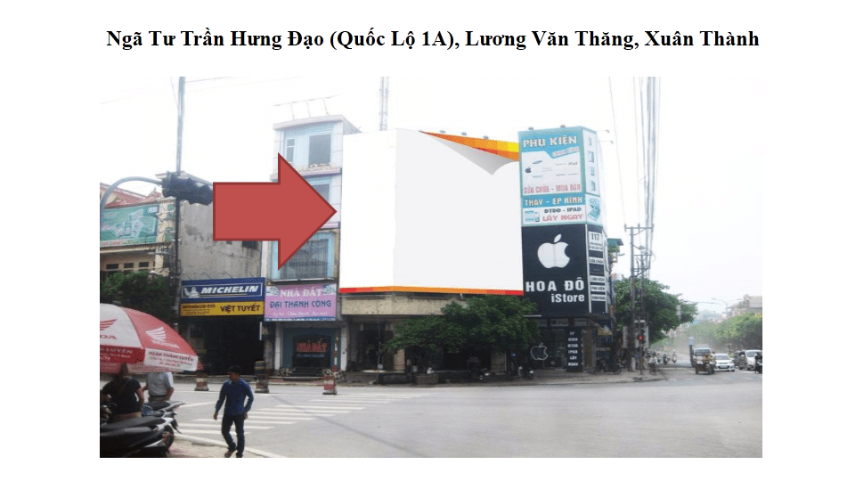 Pano quảng cáo tại Ngã Tư Trần Hưng Đạo (Quốc Lộ 1A), Xuân Thành