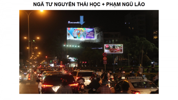 Pano quảng cáo tại Ngã tư Nguyễn Thái Học, Quận 1, TPHCM