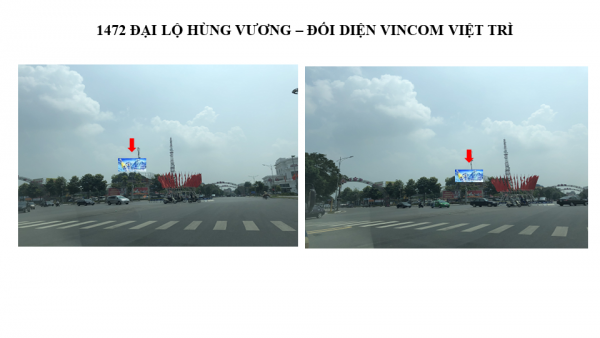 Pano quảng cáo tại 1472 Đại lộ Hùng Vương, Việt Trì, Phú Thọ