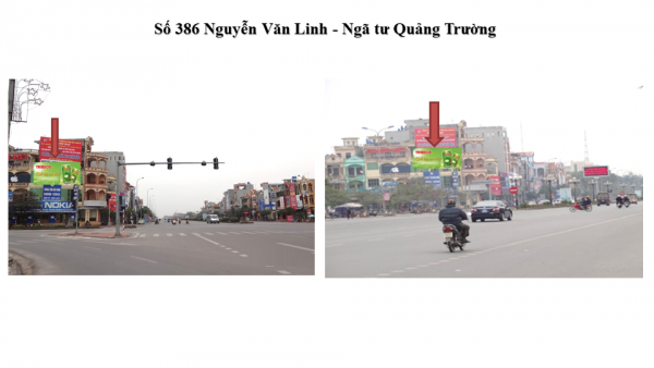 Pano quảng cáo tại số 386 Nguyễn Văn Linh, Hưng Yên