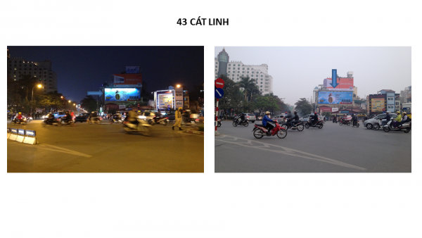 Pano quảng cáo tại 43 Cát Linh, Ba Đình, Hà Nội