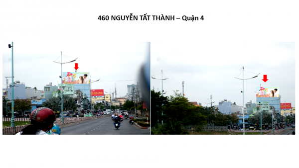 Pano quảng cáo tại số 460 Nguyễn Tất Thành, Quận 4, TPHCM