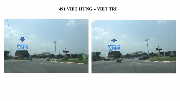 Pano quảng cáo tại số 491 Việt Hưng, Việt Trì, Phú Thọ