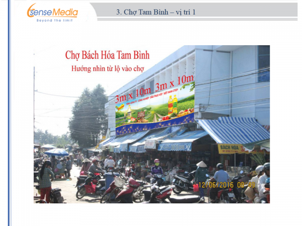 Biển quảng cáo Chợ Bách Hóa - Tam Bình, Vĩnh Long