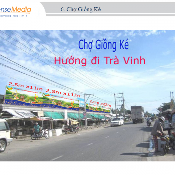 Biển quảng cáo Chợ Giồng Ké, Vĩnh Long