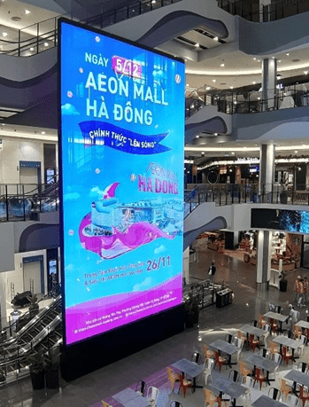 Hệ thống màn hình quảng cáo LED Aeon Mall Hà Đông, Hà Nội