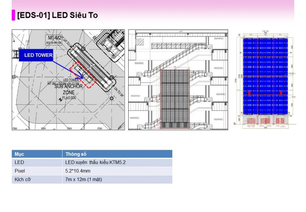 [EDS-01] màn hình LED quảng cáo Siêu To tại Aeon Mall Hà Đông