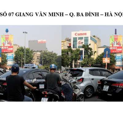 Pano quảng cáo tại số 07 Giang Văn Minh, Hà Nội