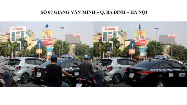 Pano quảng cáo tại số 07 Giang Văn Minh, Hà Nội