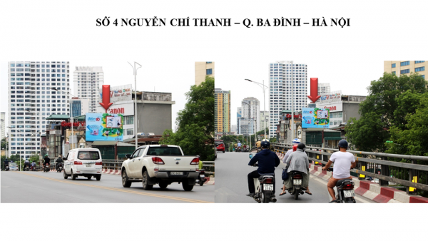 Pano quảng cáo ngoài trời tại số 4 ,Nguyễn Chí Thanh, Hà Nội