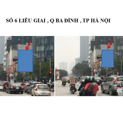 Pano quảng cáo tại số 6 Liễu Giai, Ba Đình, Hà Nội