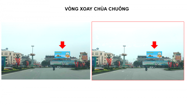 Pano quảng cáo tại Vòng xoay Chùa Chuông, TP.Hưng Yên