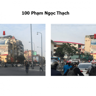 Pano quảng cáo tại 100 Phạm Ngọc Thạch, Hà Nội