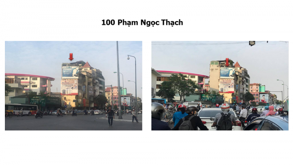 Pano quảng cáo tại 100 Phạm Ngọc Thạch, Hà Nội