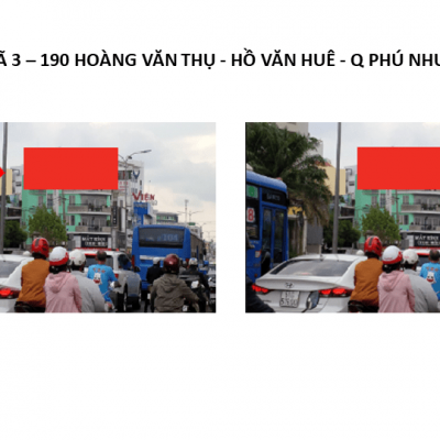Pano quảng cáo tại 190 Hoàng Văn Thụ, Quận Phú Nhuận, TPHCM
