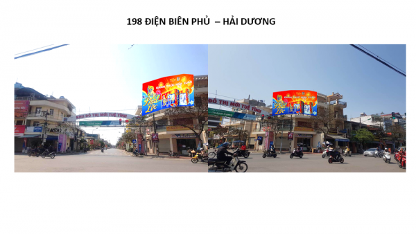 Pano quảng cáo tại số 198 Điện Biên Phủ, TP.Hải Dương