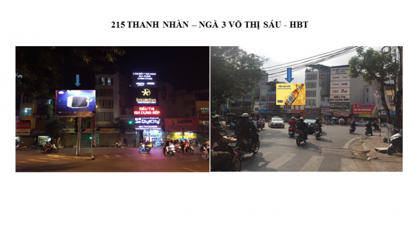 Pano quảng cáo tại 215 Thanh Nhàn, Hai Bà Trưng, Hà Nội