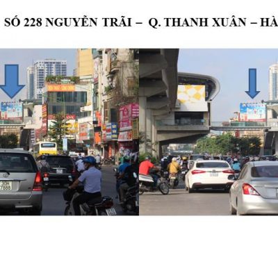 Pano quảng cáo tại số 228 Nguyễn Trãi, Thanh Xuân, Hà Nội