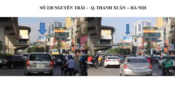 Pano quảng cáo tại số 228 Nguyễn Trãi, Thanh Xuân, Hà Nội