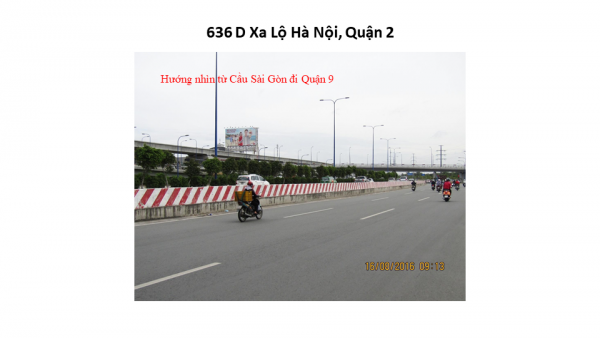 Billboard quảng cáo tại số 636D Xa lộ Hà Nội, Quận 2, TPHCM