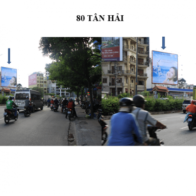 Pano quảng cáo tại 80 Tân Hải, Quận Tân Bình, TPHCM