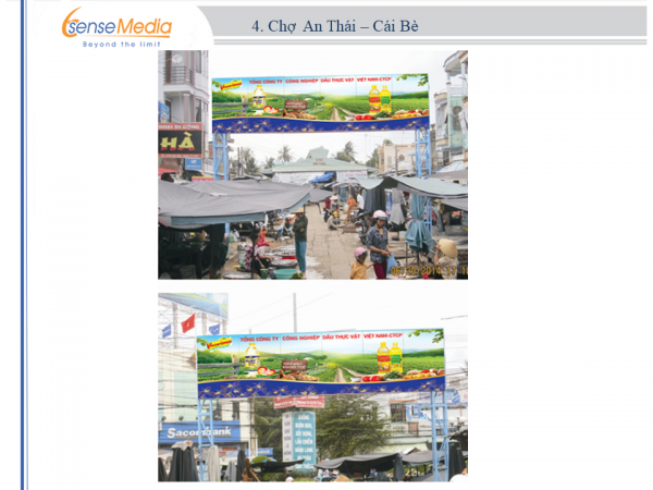 Biển quảng cáo Chợ An Thái - Cái Bè, Tiền Giang