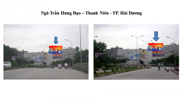 Pano tại Ngã giao Trần Hưng Đạo - Thanh Niên, TP.Hải Dương