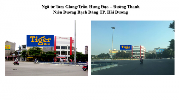 Pano quảng cáo tại Ngã tư Tam Giang, TP.Hải Dương