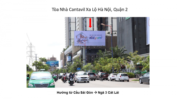 Billboard quảng cáo tại Tòa nhà Cantavil Xa lộ Hà Nội, Quận 2, TPHCM