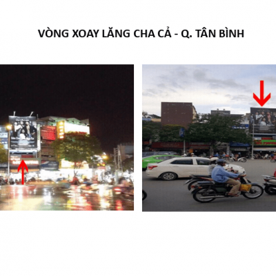 Pano quảng cáo tại Vòng xoay Lăng Cha Cả, Quận Tân Bình, TPHCM