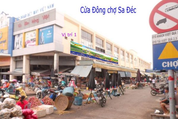 Biển quảng cáo Chợ Sa Đéc, Đồng Tháp