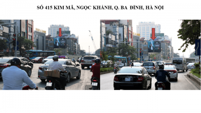 Pano quảng cáo 415 Kim Mã, Hà Nội