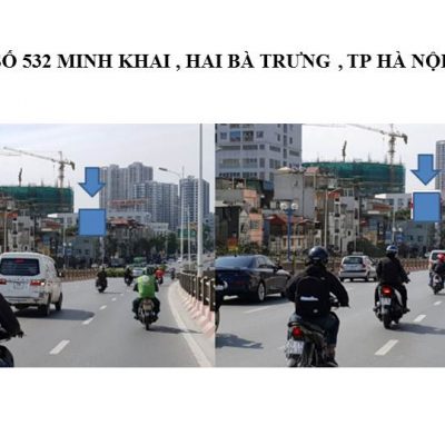 Pano quảng cáo tại 532 Minh Khai, Hà Nội