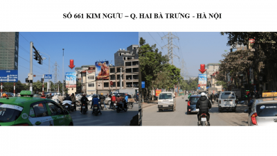 Pano quảng cáo tại 661 Kim Ngưu, Hà Nội