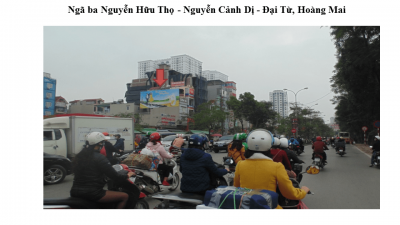 Pano ngã ba Nguyễn Cảnh Dị - Đại Từ, Hoàng Mai, Hà Nội