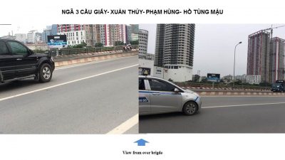 Billboard quảng cáo tại ngã tư Phạm Hùng – Hồ Tùng Mậu, Hà Nội