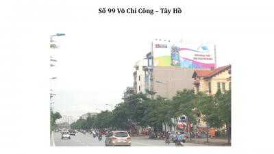 Pano quảng cáo tại số 99 Võ Chí Công – Tây Hồ, Hà Nội