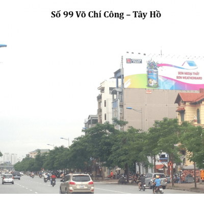 Pano quảng cáo tại số 99 Võ Chí Công – Tây Hồ, Hà Nội